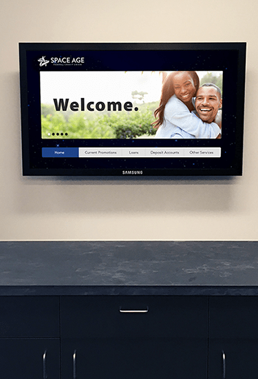 Interactive Digital Signage Welcome Image