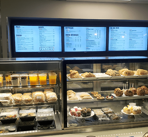 Image display Menu Board and Food products