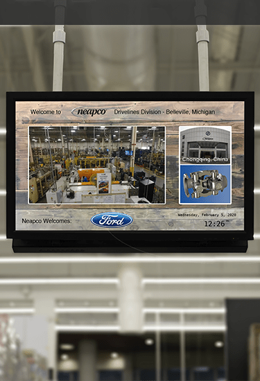 Image display Manufacturing Applications screen